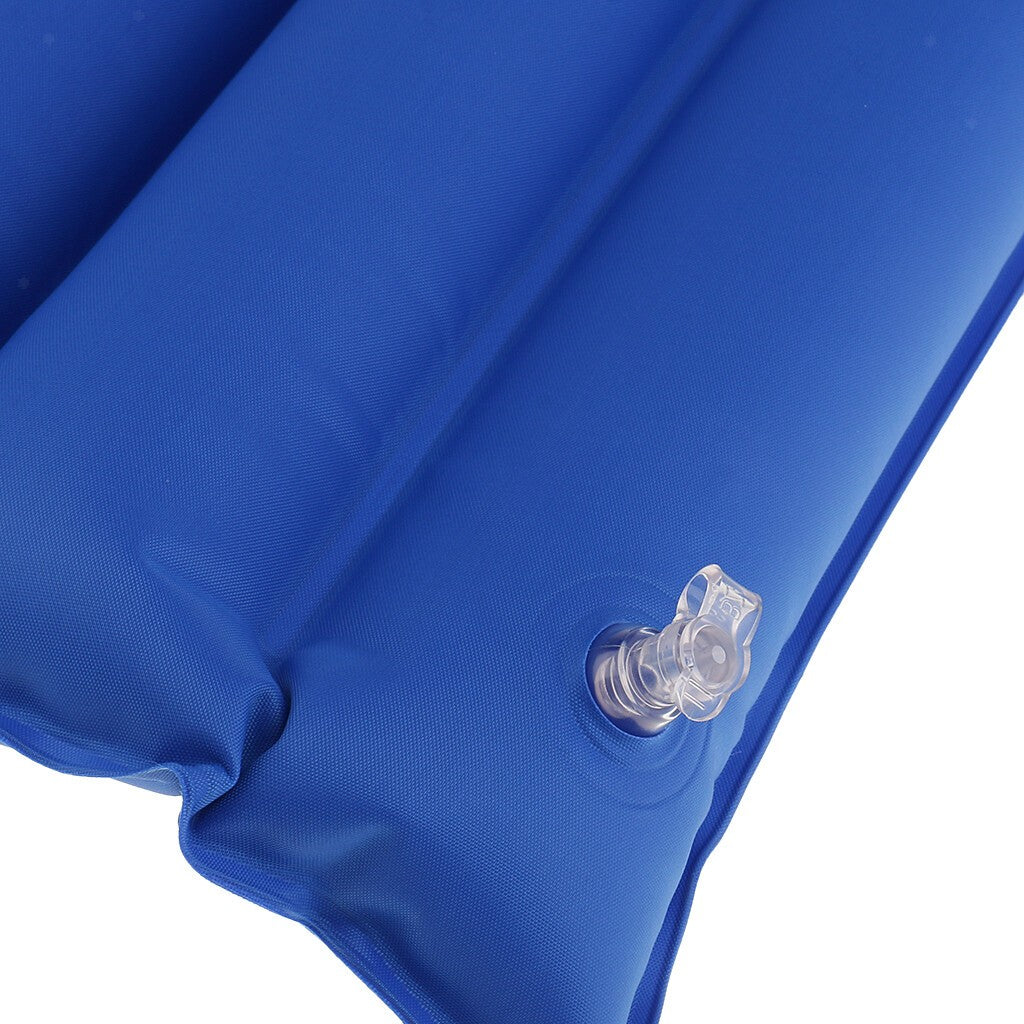 Pressure Relief Air Inflatable Seat Cushion Wheelchair Pillow with Pump Blue