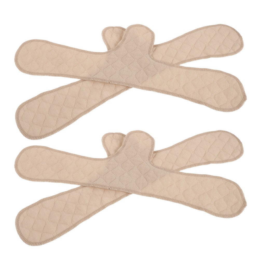 4 Pcs Sweat Absorbent under Breast Pads Bra Reusable Cotton Inserts Washable