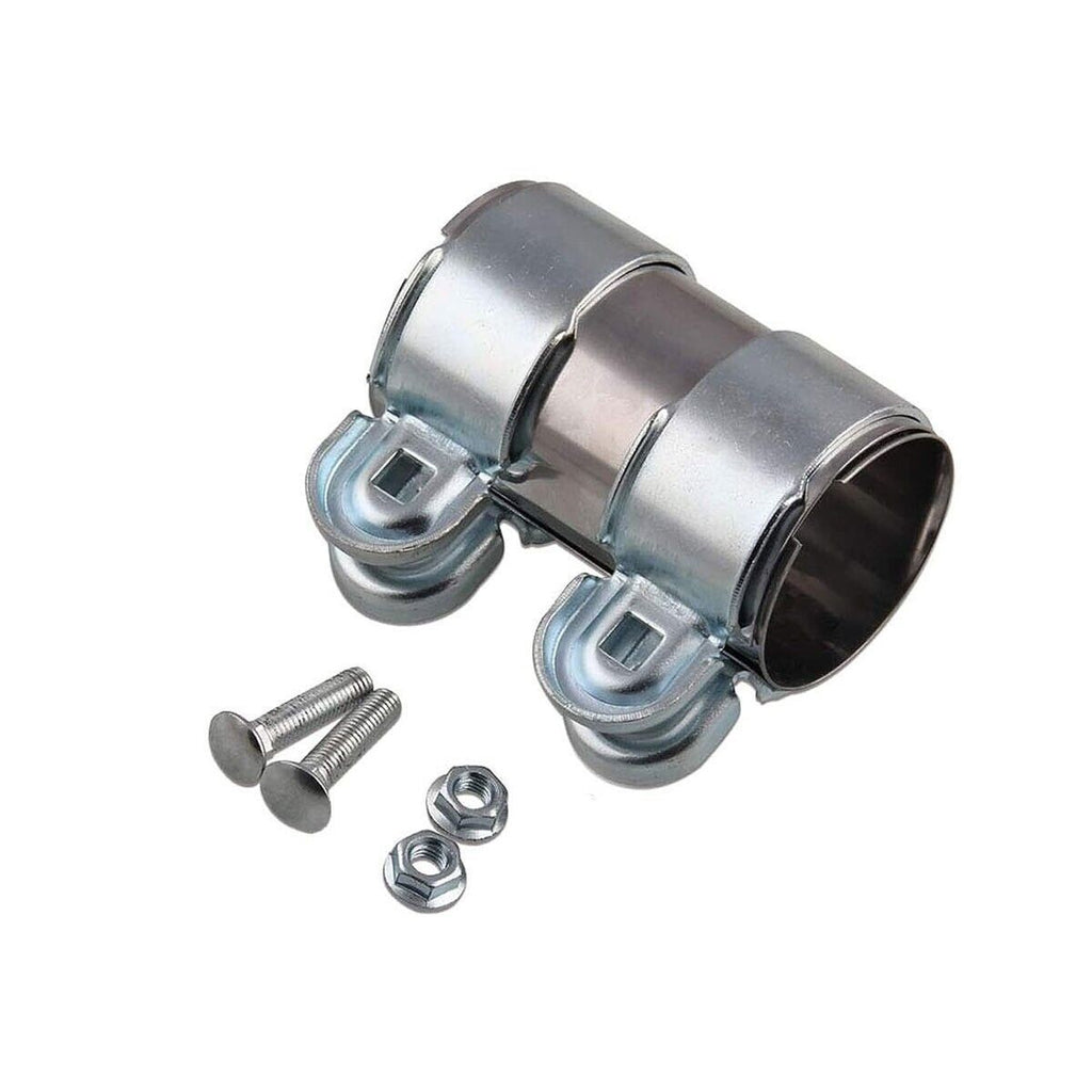 2 inch 51mm Exhaust Tube Pipe Connector Joiner Sleeve Clamp Connector Universal