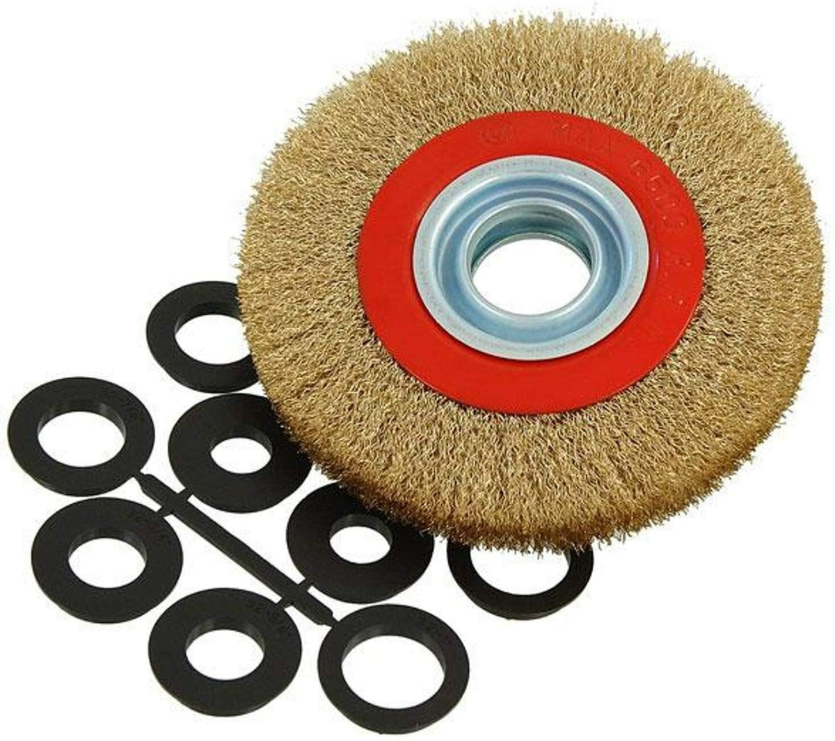 6" Wire Wheel Grinder Bench Grinding Grinder Wire Brush Fine With Reducers