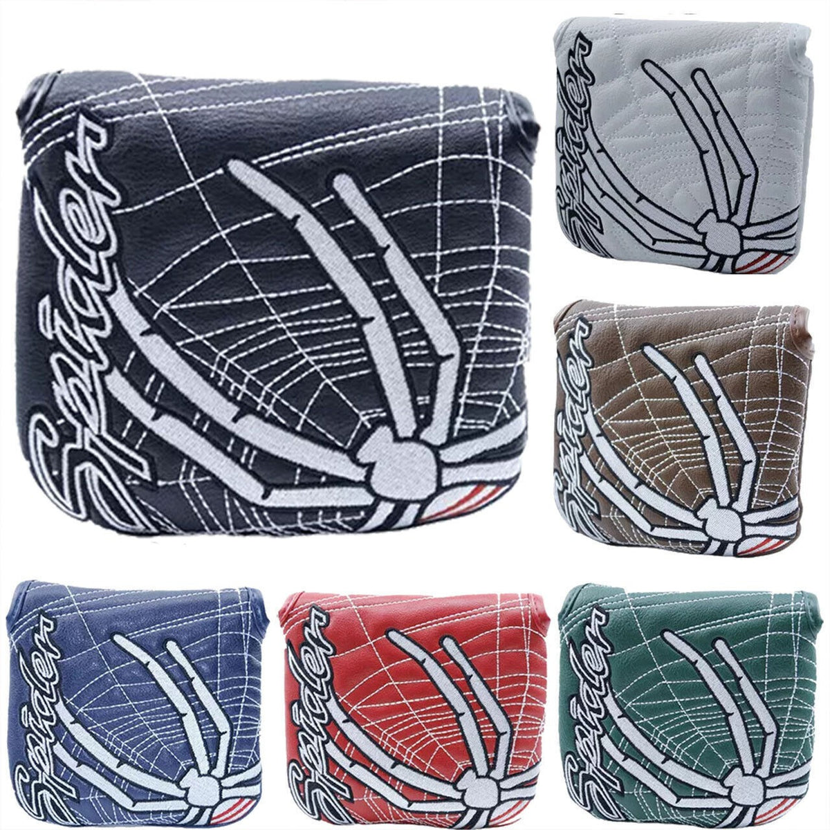Putter Golf Club Square Magnetic Head Cover Compatible Taylormade Spider Mallet
