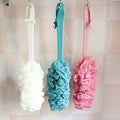 3 Pcs Long Handle Bath Sponge, Soft Shower Scrubber Scrunchie Brush for Adults