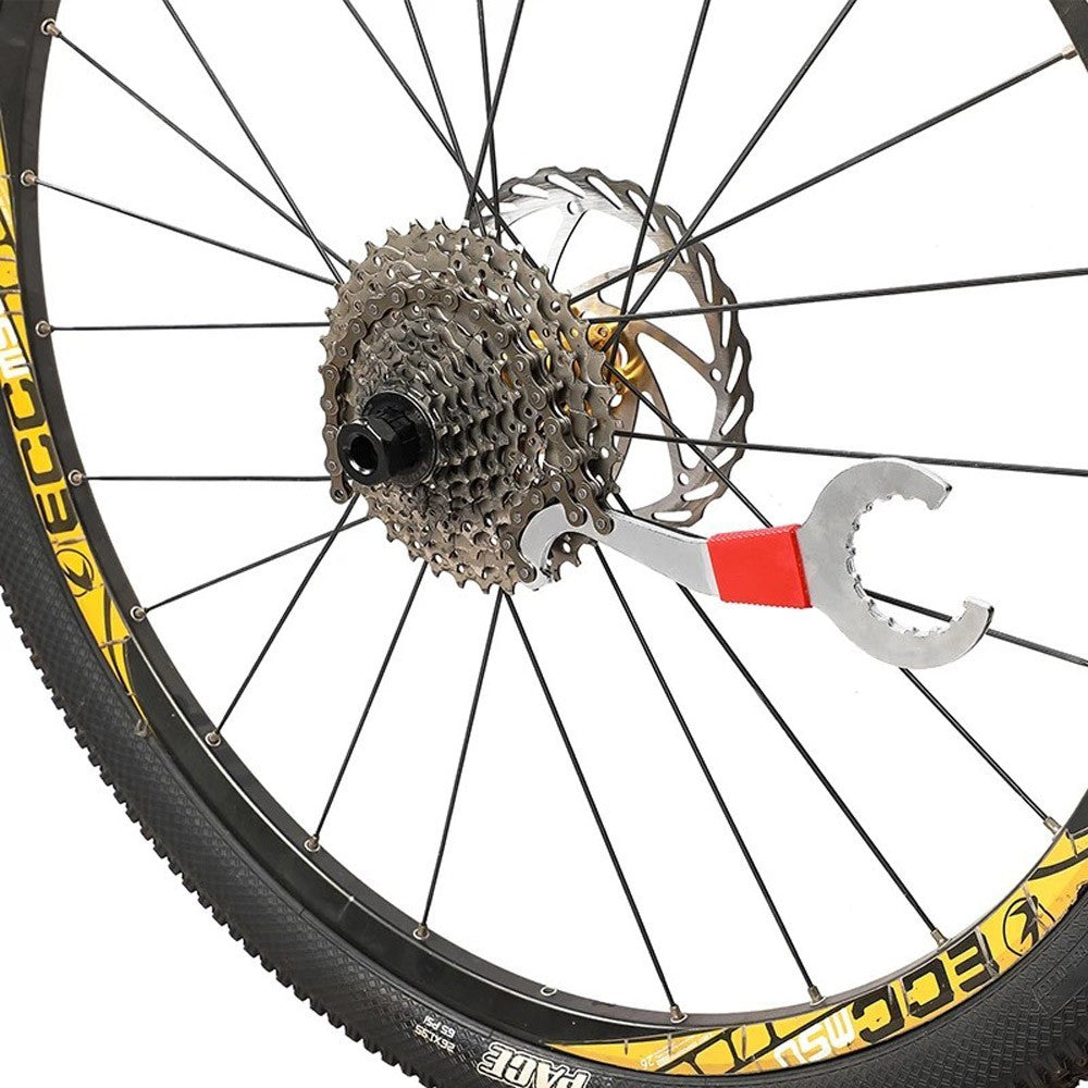 6PCS Bicycle Repair Kits Bike Cassette Crank Chain Whip Spanner Removal Tools