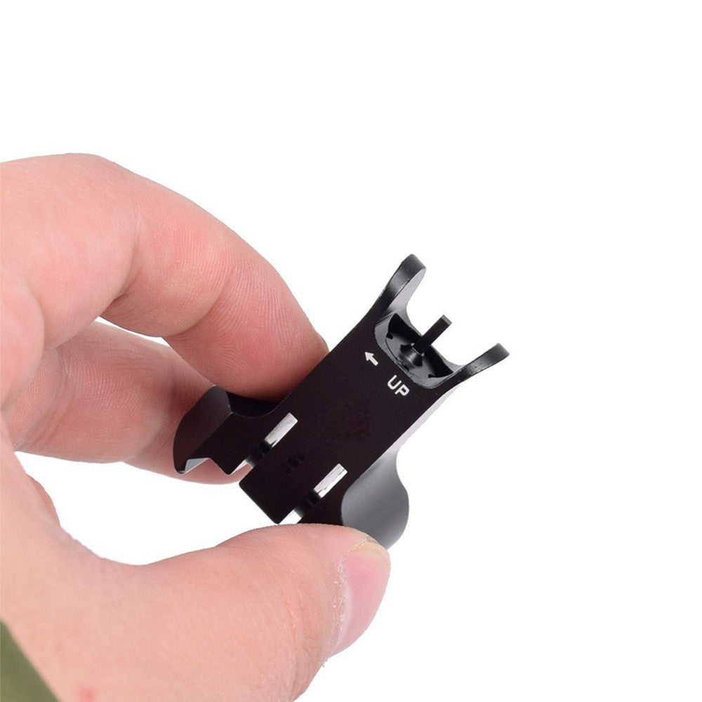 1 Pair D &D Flip-up Low Profile Metal Sight Folding Iron Sights Front / Rear Set