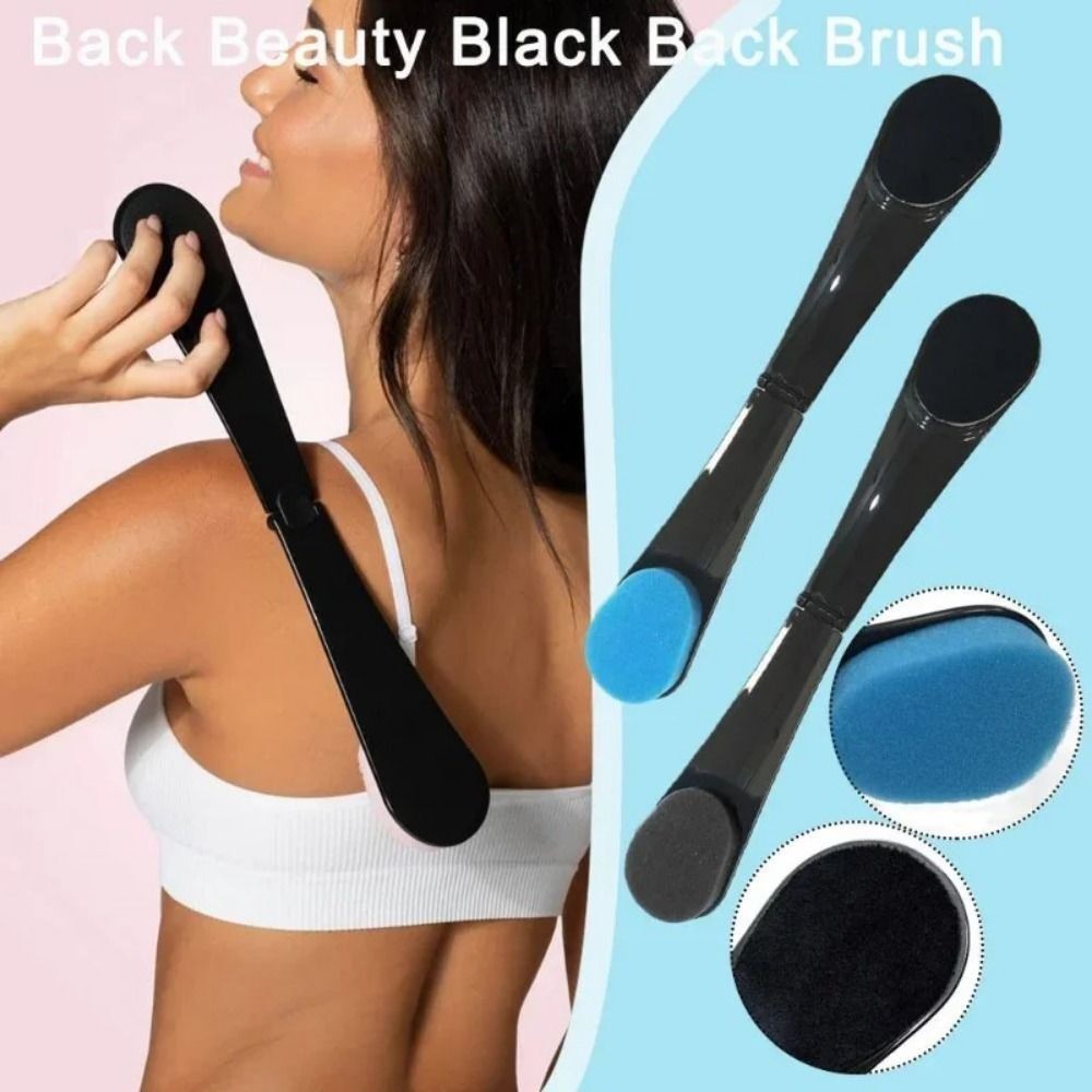 Self Tanning Back Applicator Reusable Back Care Sponge Folding Beauty Brush