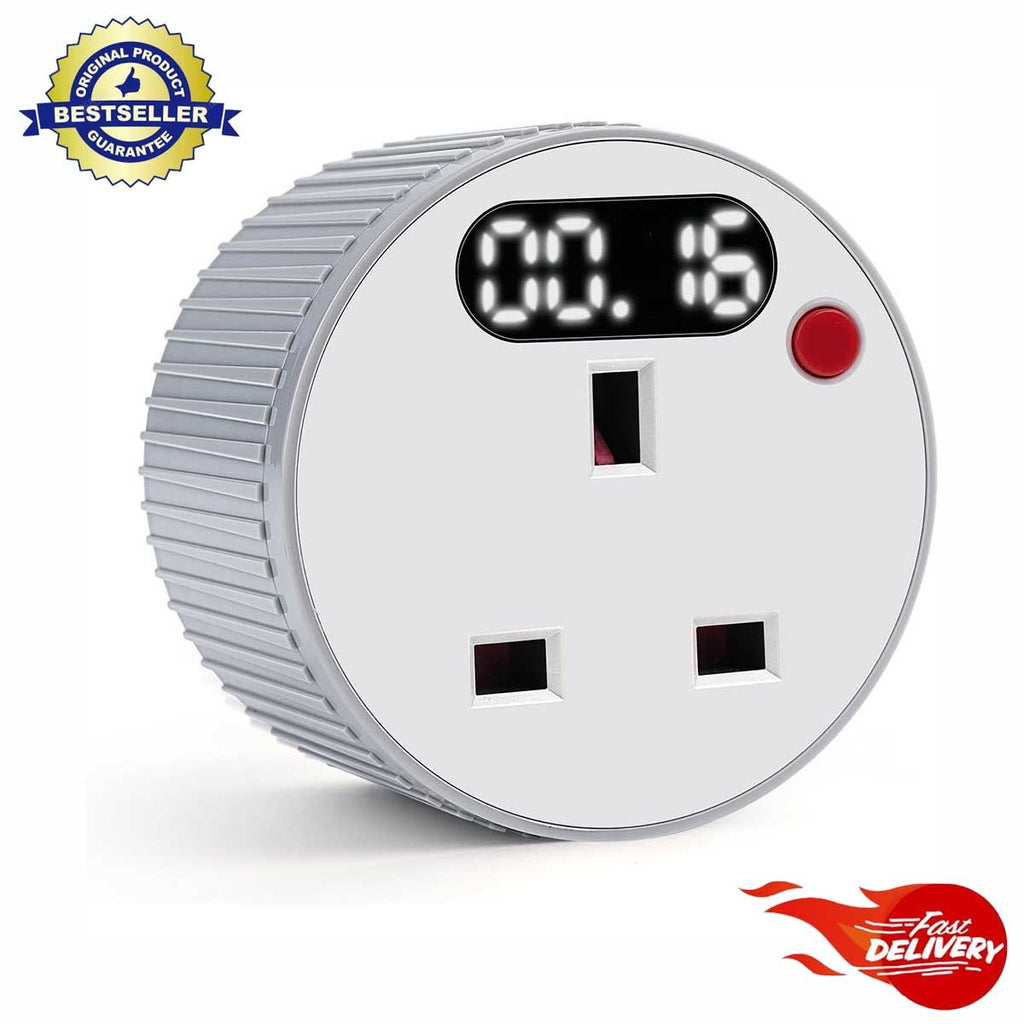 24 HOUR TIMER CLOCK SOCKET UK 3PIN MAINS PLUG IN TIMER SWITCH MECHANICAL