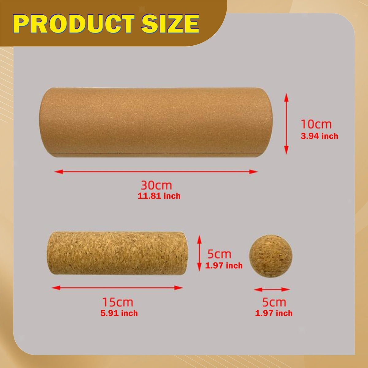 Cork Balance Board Foot Strengthener Balance Control Improve Mobility Roller