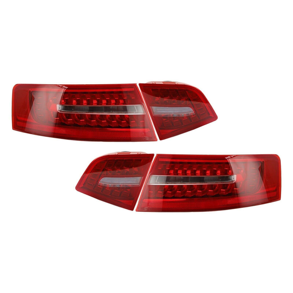 For Audi A6 S6 Saloon 2009-2011 LED Rear Outer Inner Tail Light Brake Lamp Set