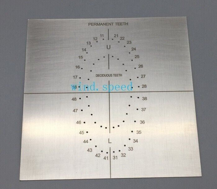 UK 1 Pc Dental Rubber Dam Template Oral Dams Punch Hole Quality Guaranteed Metal