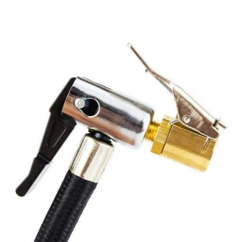 6X Tyre Valve Air Chuck Inflator Pump Connector Adapter Brass Clip on Car 8mm