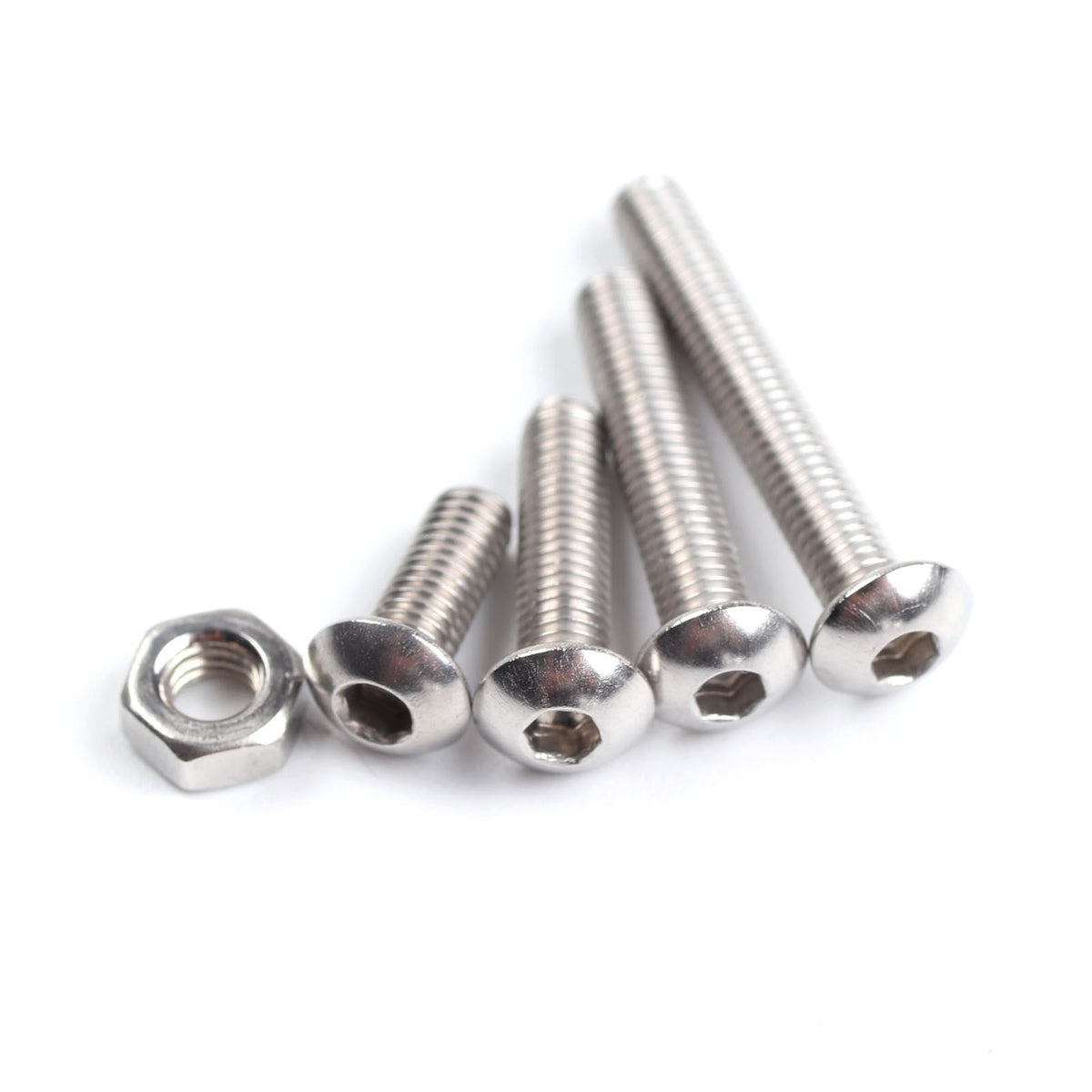 500X Assorted M3 M4 M5 Stainless Steel Hex Screws & Socket Bolts and Nuts Kit