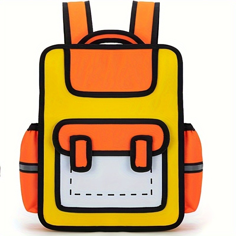 2D Cartoon Anime Backpack Cute Novel Travel Daypack Casual School Gift for Teens