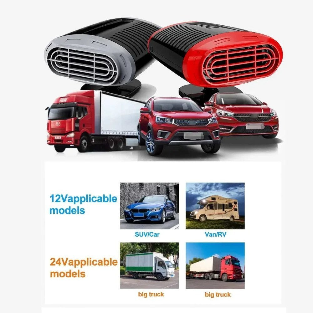 Portable Electric Car Heater 12V 150W Heating Fan Defogger Defroster Demister