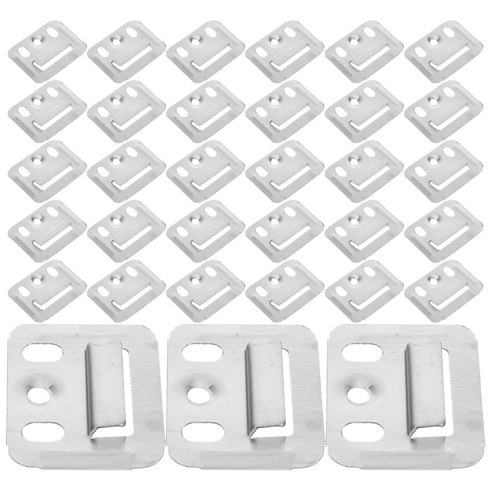 100 Pcs Wall Panel Fixing Piece Integrated Clamp Furniture Clamps