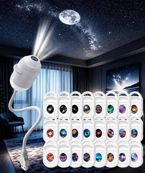 Upgraded Plug and Play Hd Star Projector,Hd Smart Dynamic 2D Holographic Light