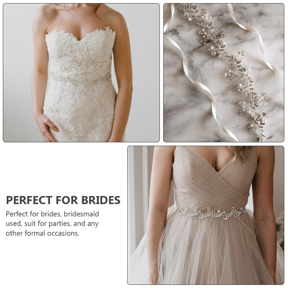 Wedding Dress Belts for Bride Bridesmaid Bridal Rhinestone