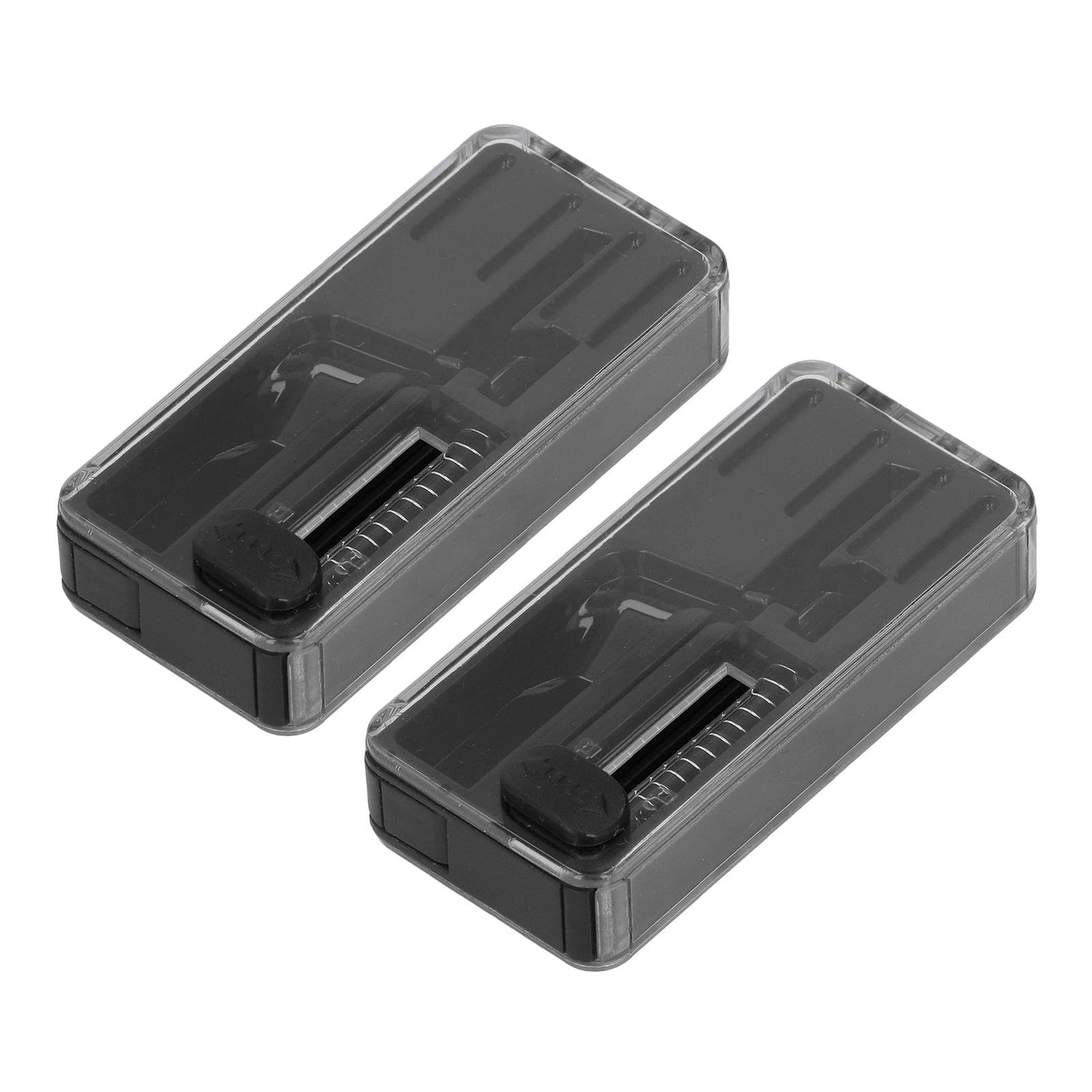 (Black)Crushball Dispenser 2 Pcs Cigarettes Apsules Dispenser Cigarette