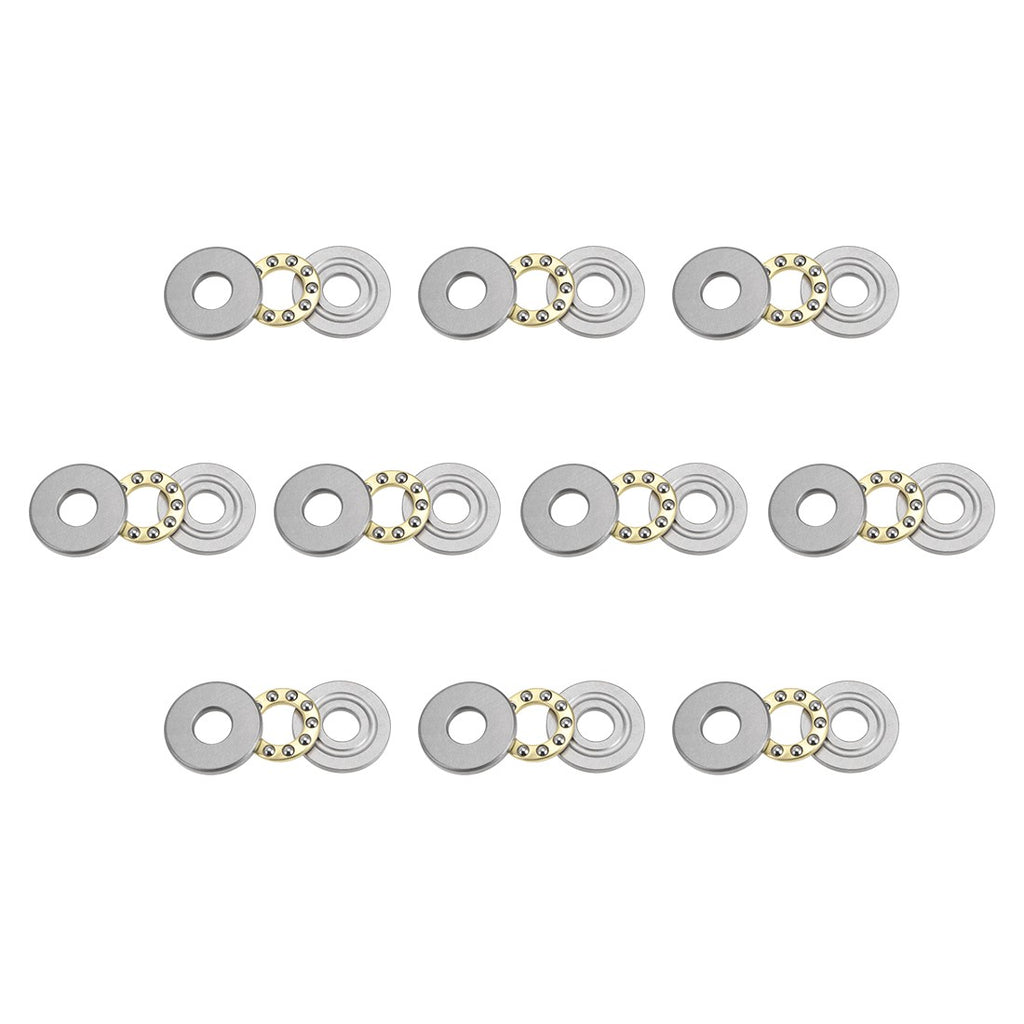 8pcs F10-21M Thrust Ball Bearings 10mmx21mmx7mm Chrome Steel Single Direction