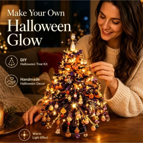UK DIY Beaded Christmas Tree Kit, Handmade Colorful Bead Ornament Making Set