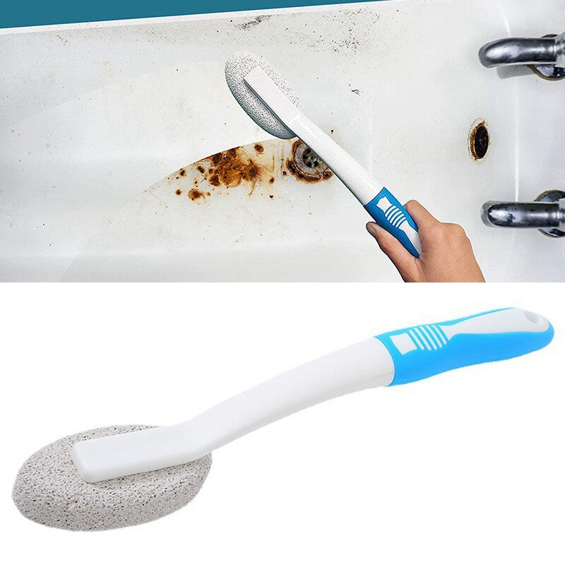 Natural Pumice Stone Toilet Cleaner Brush for Limescale & Stain Removal