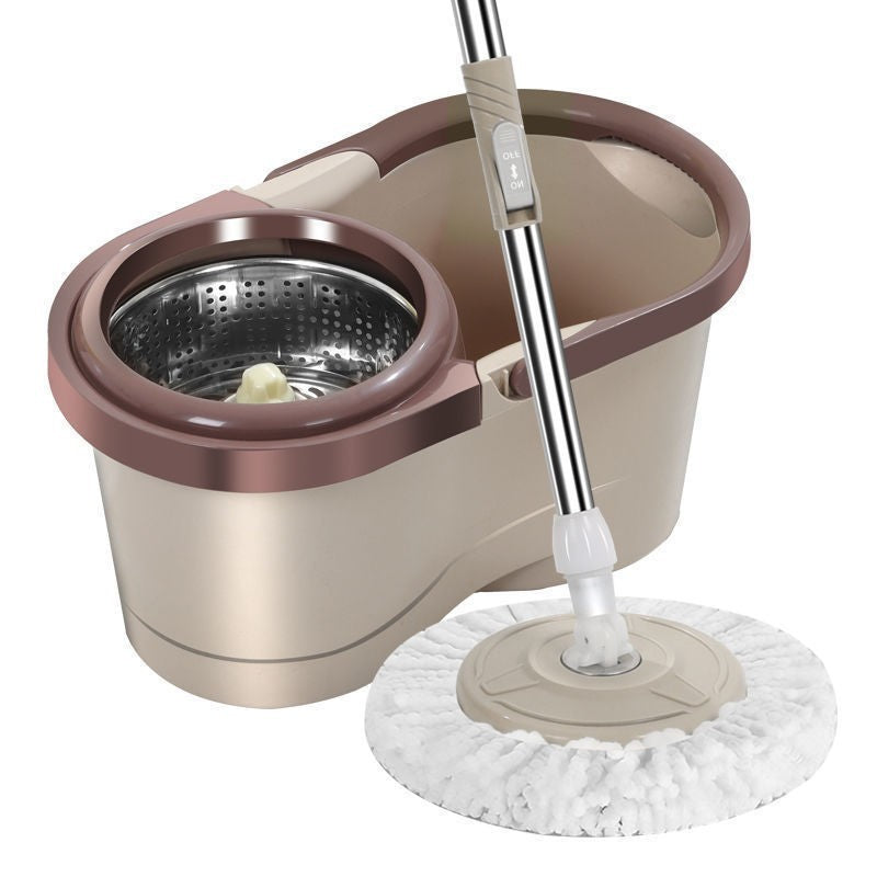 Spin Mop Set with Bucket & Built-in Wringer - Microfiber Floor Mop for Home