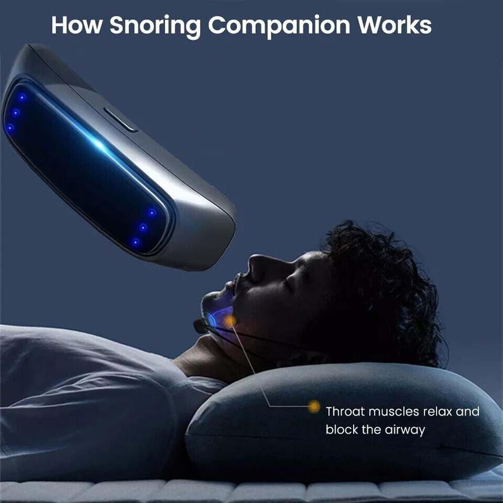 New Smart Snoring Stopper Sleep Aid Anti Snoring Chin Device Muscle Tightening