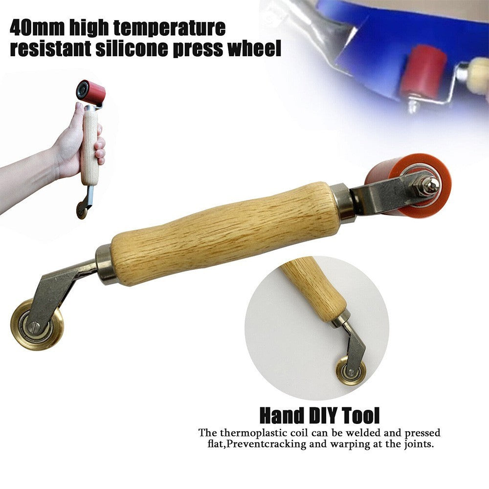 Silicone Seam Roller Red Brass Penny Combination 40mm EPDM Combi Roofing Tool UK