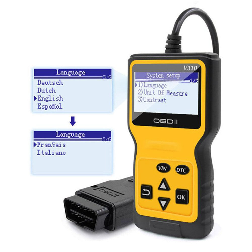 V310 OBD-II ODB2 Car Auto Diagnostic Scanner DTC Code Reader Scan Tool Detector