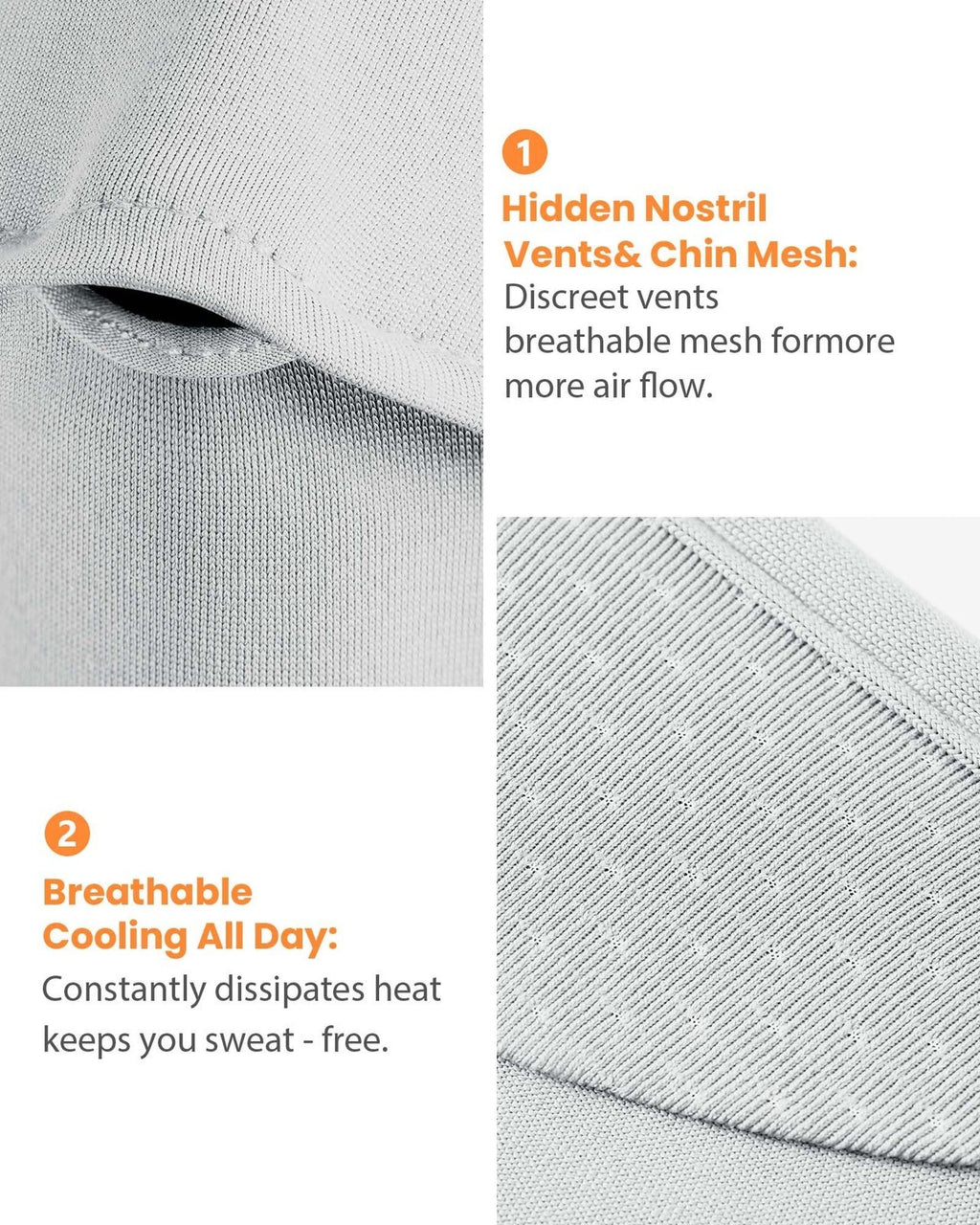 Breathable Adjustable Strap Sun Mask for Driving Cycling Outdoor Sun Protection