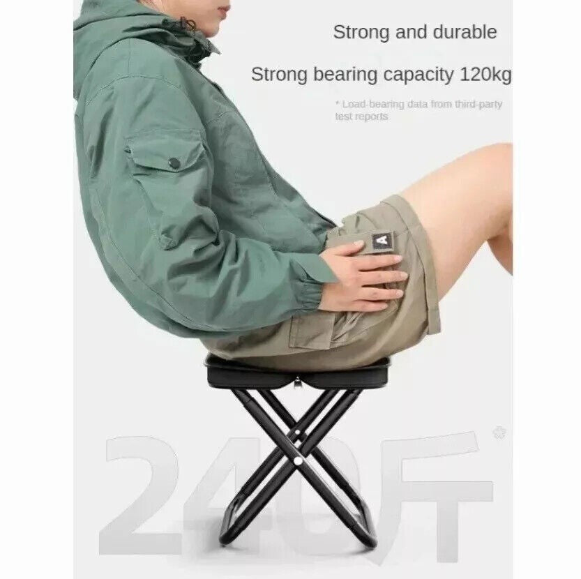 FOLDING STOOL Camping Chair Seat Portable Mini Stool Outdoor Picnic Fishing BBQ