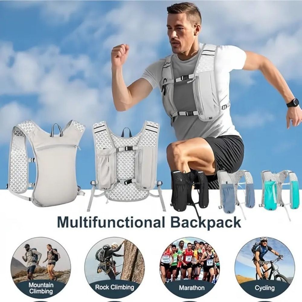 Light Weight Running Vest With Phone Holder Reflective Outdoor Cycling Hiking