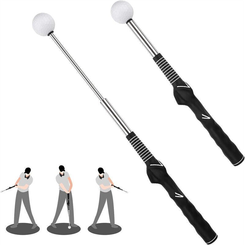 Golf Retractable Swing Club Soundable Swing Trainer Golf Indoor Training Aids