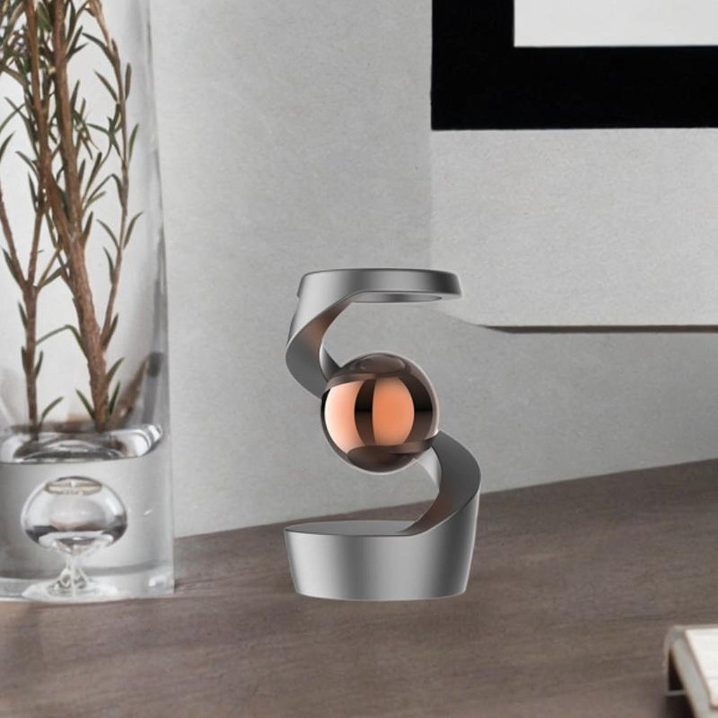 Gravity Defying Kinetic Desk Toy Metal for Adults Desktop Rotating Gyroscope