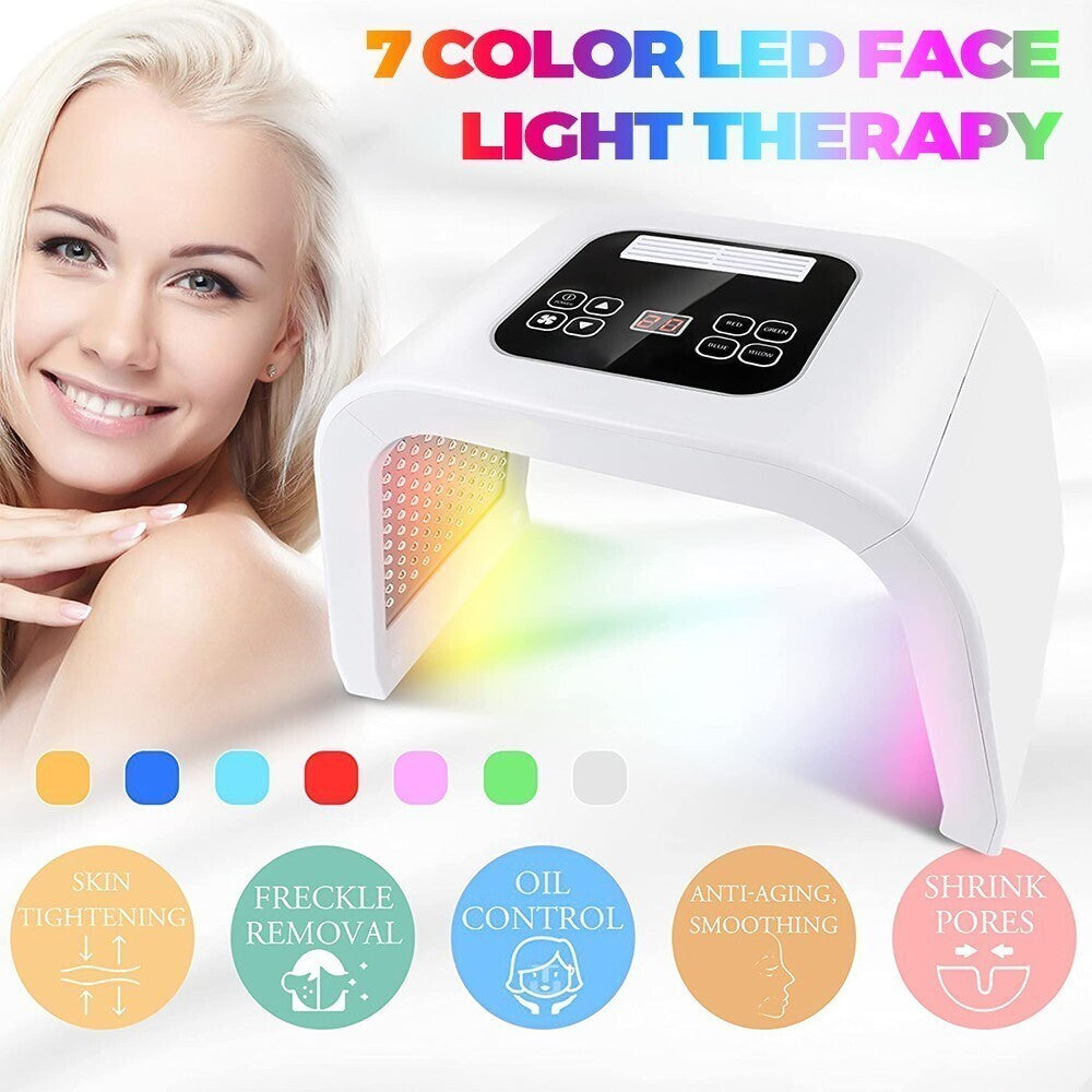 LED Therapy Photon Light PDT Rejuvenation 7 Colors Anti-aging Facial Beauty UK