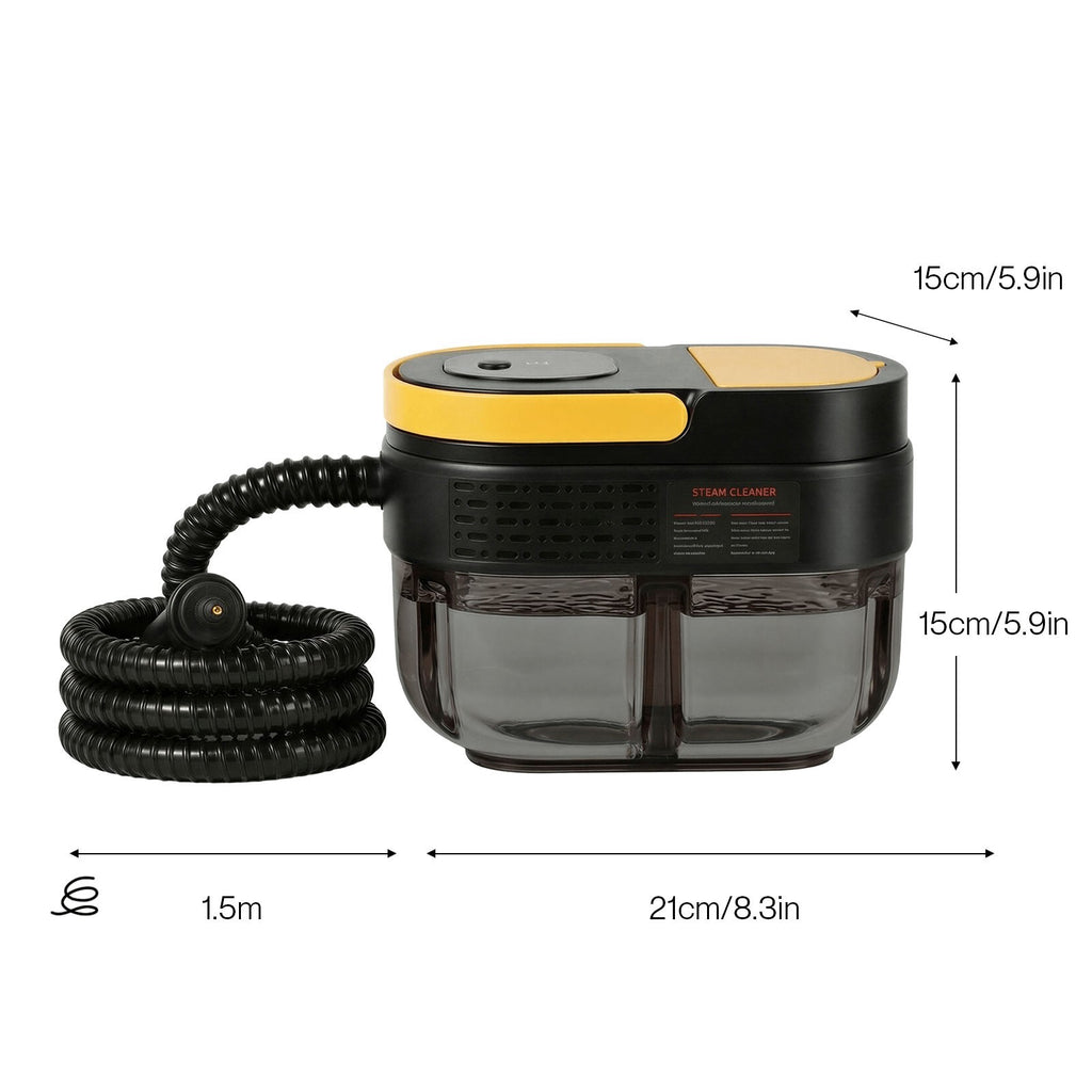 Steam Cleaner 3 Level Adjustable Handle 1.6L Tank Portable