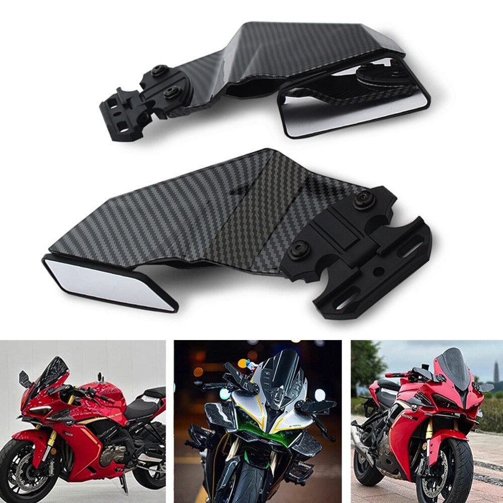 Motorcycle Bike Wing Rear View Side Mirror For Kawasaki Ninja Yamaha Honda