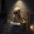 Skeleton Toilet Paper Holder with Keyhole Slot for Wall Mounting, Spooky Skull🔥