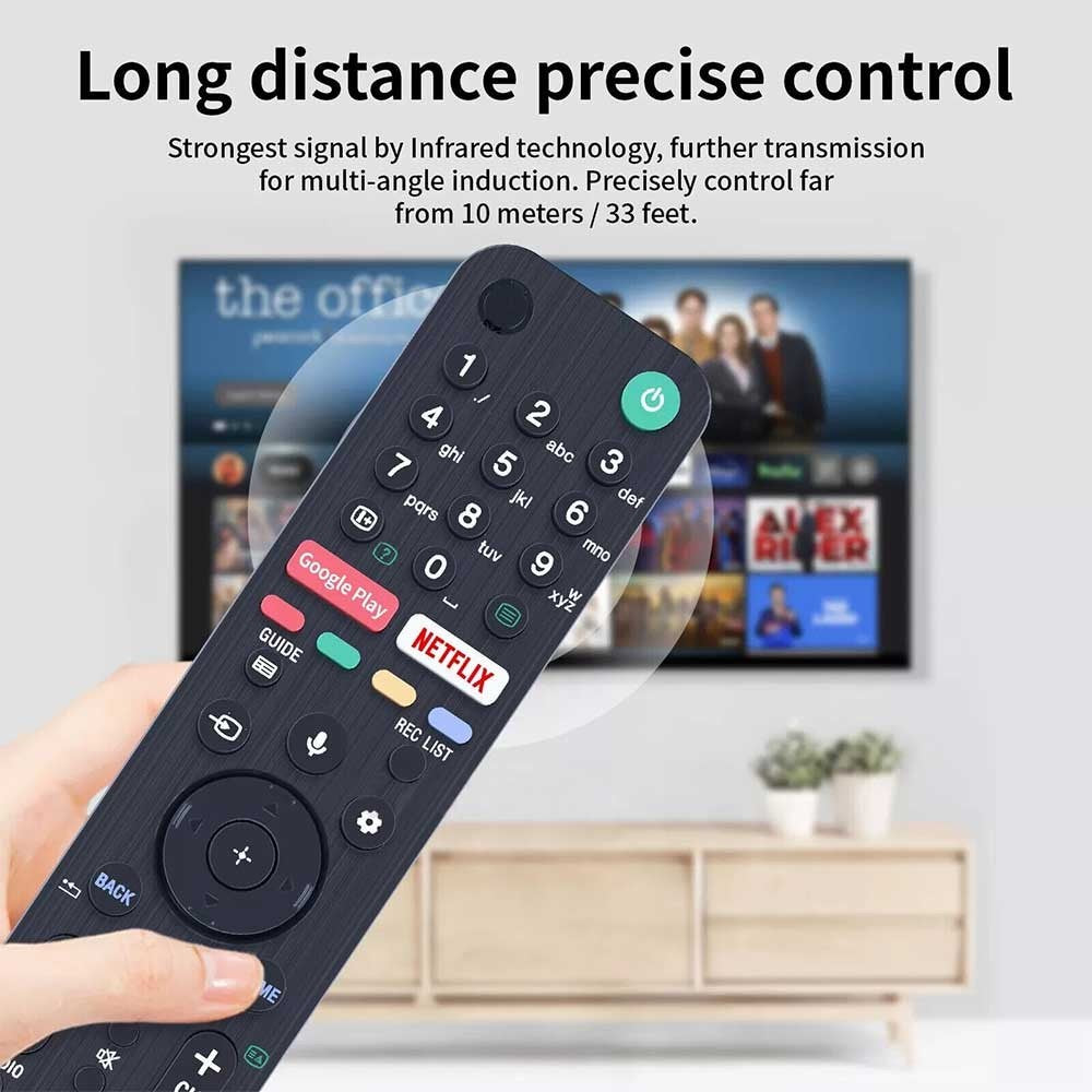 RMF-TX500E Voice Search Remote Control With Netflix Shortcut For Sony Smart TV