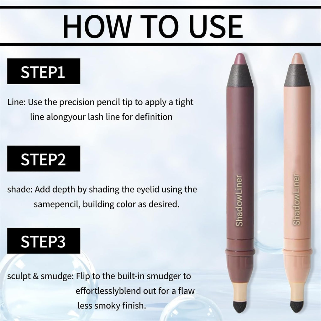 Freshlus Shadow Liner 2-In-1 Eyeliner & Eyeshadow, Plum Eyeshadow Stick