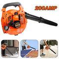 26cc Garden Yard Handheld Petrol Leaf Blower Powerful 2 Stroke Air Cooled Engine