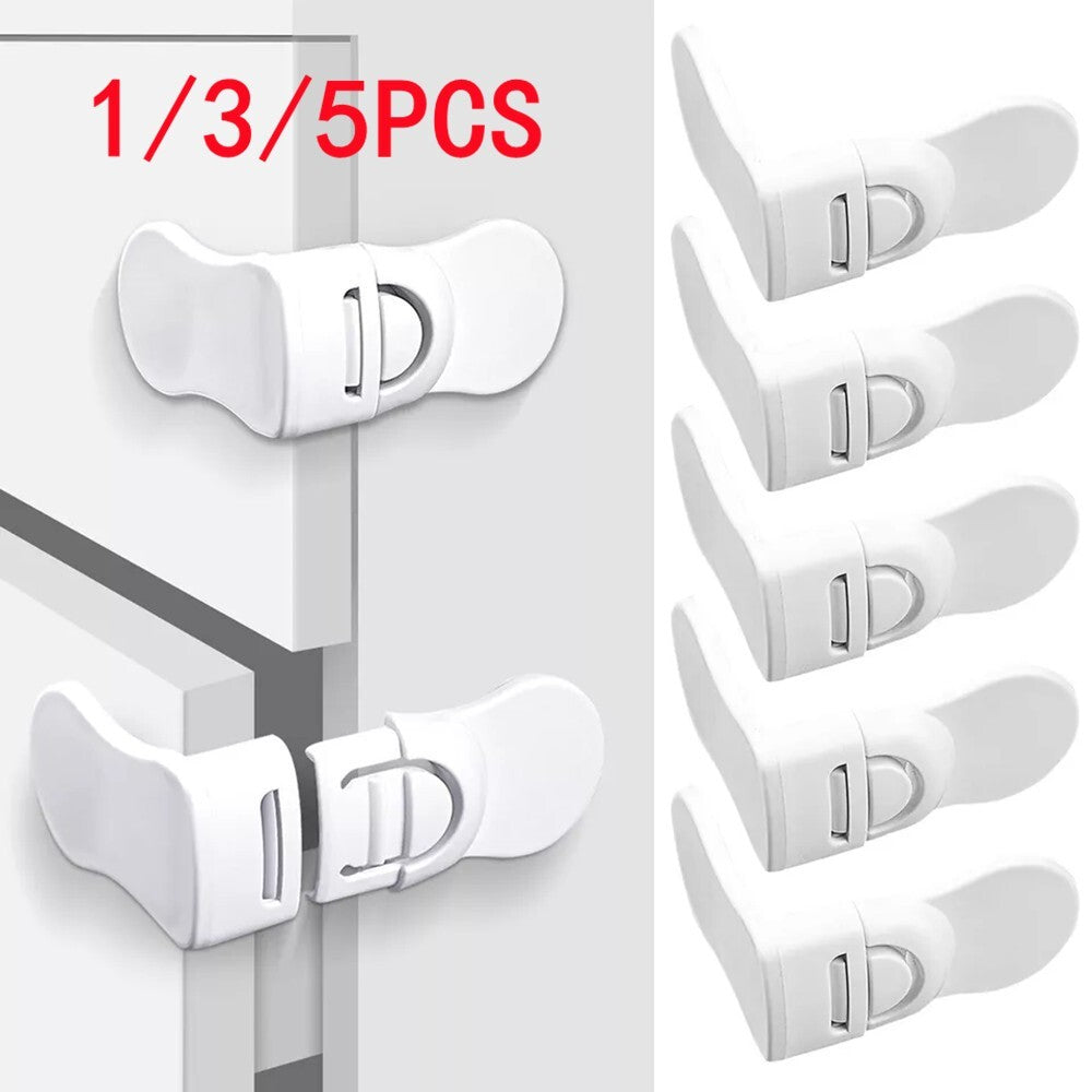 1/3/5PCS Child Safety Cabinet Locks Drawer Locks Baby Proof Cabinet Latch Draw
