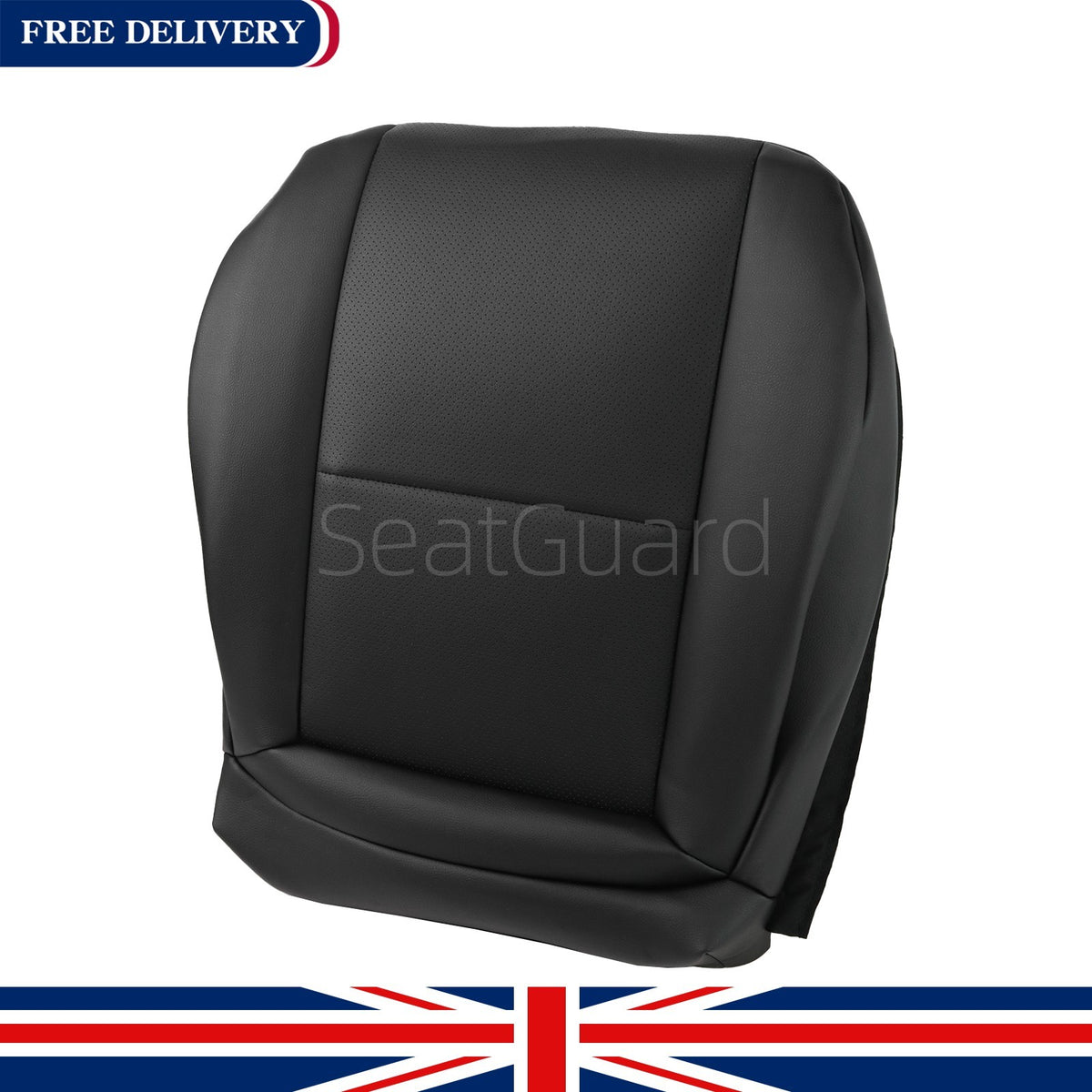 BLACK Fits 2007-2015 Mercedes-Benz C-Class Driver Bottom Seat Cover W204 UK