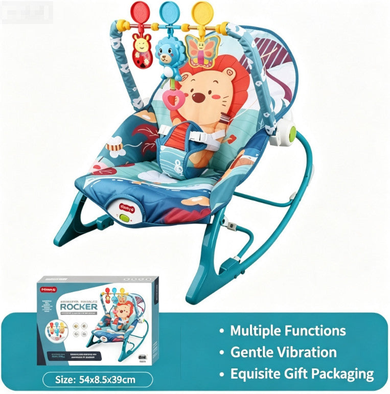 Baby Infant To Toddler Bouncer Rocker Swing Chair Soft Soothing Vibration Toys