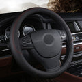 PU Leather Steering Wheel Cover 38cm Steering Cover  Car Interior Decoration