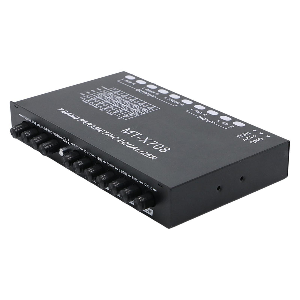 7 Band Car Equalizer Front Rear + sub Output Car Graphic Equalizer Amplifier