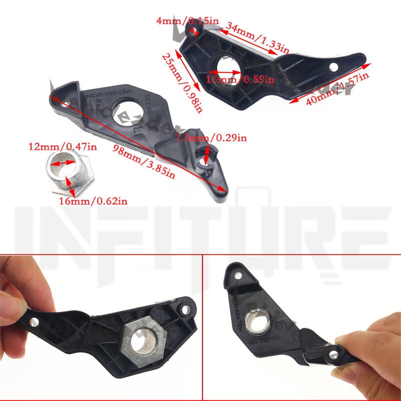 Front Headlight Headlamp Repair Kit Bracket Fixed Clip Fit For BMW 5 E60 E61