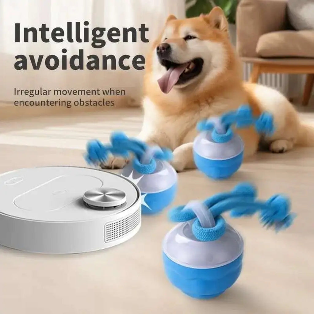 Interactive Dog Toy Smart Rolling Ball Motion Activated Squeaky Puppy Chew Toy