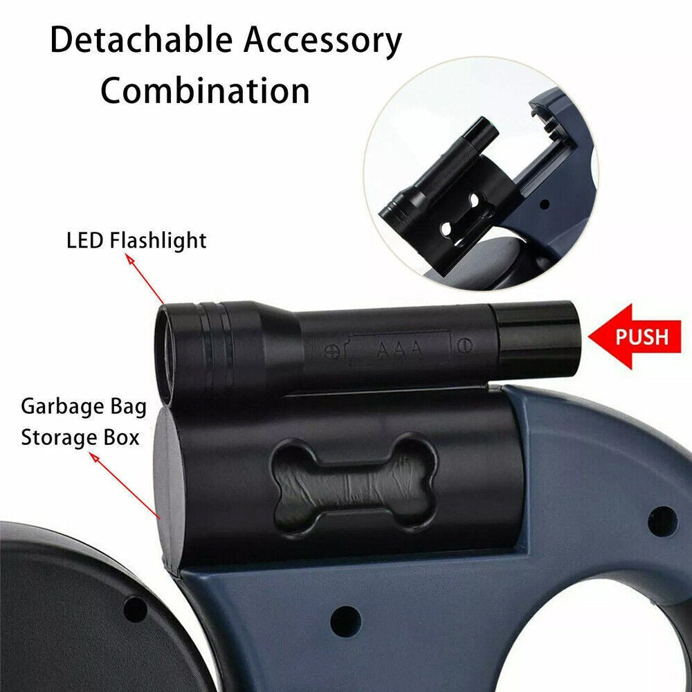 Retractable Lead Leash Double Tangle Dual Doggie 2 Dog 50 Pounds For Pet Dog UK