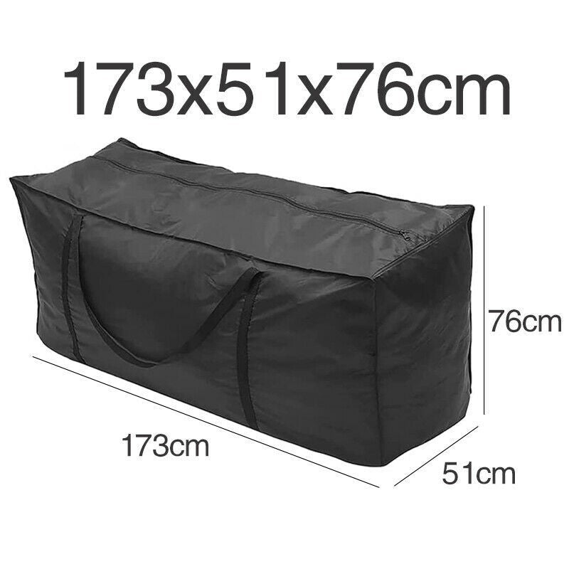 Extra Large Zipped Waterproof Garden Furniture Cushion Storage Bag Heavy Duty