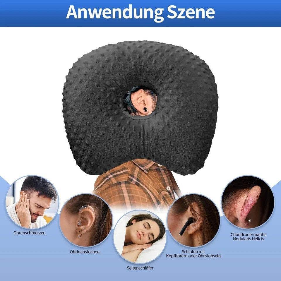 Ear Piercing Pillow for Side Sleepers Donut Pillow for Ear Pain Relief Washable